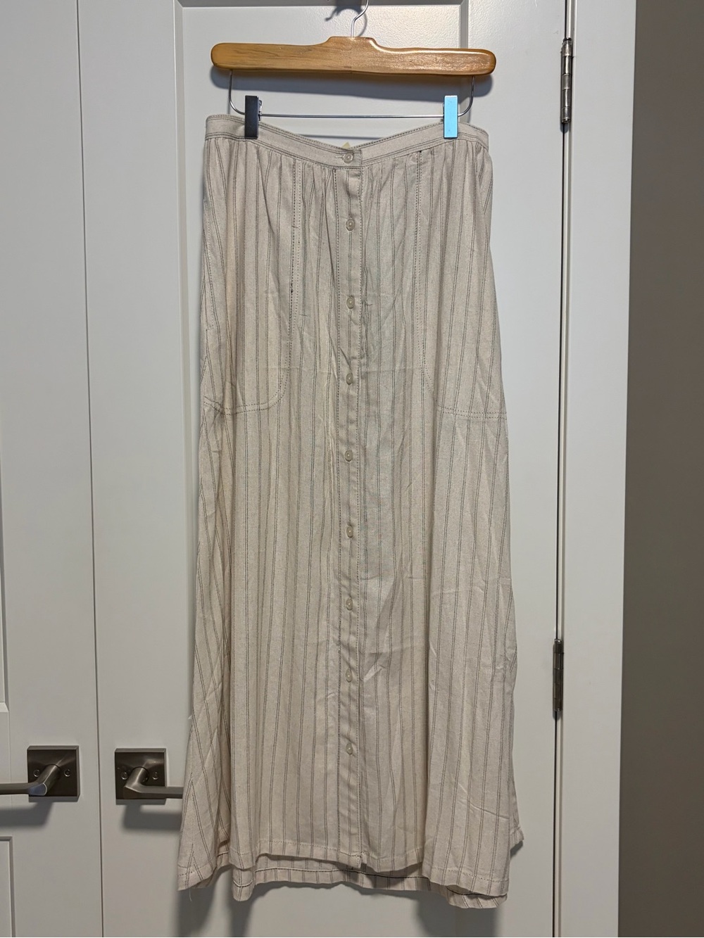 NWT Max Studio London Linen Blend Midi Skirt